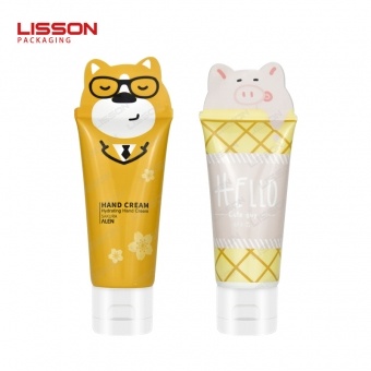Custom Cute Iregular Tail Sealing Plastic Cosmetic Tube for Hand Cream