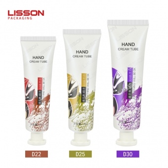 Plastic Hand Cream Tube Packaging with Plum Blossom Lid