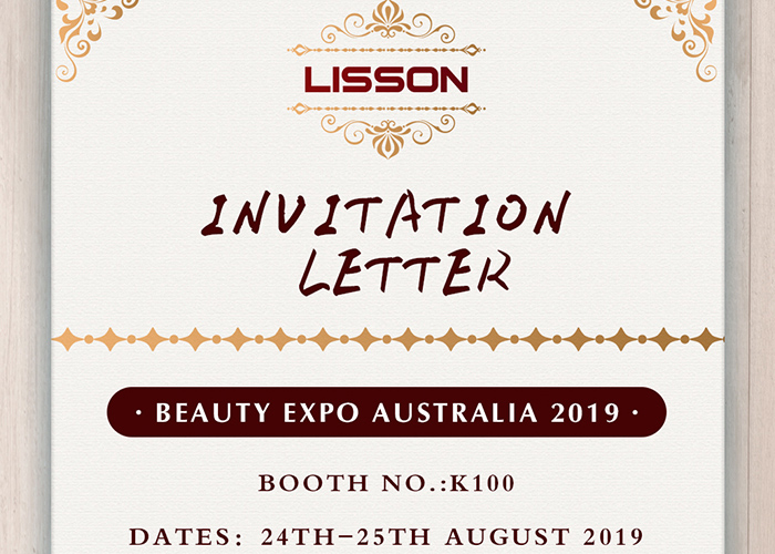 Invitation Letter for BEAUTY EXPO AUSTRALIA 2019